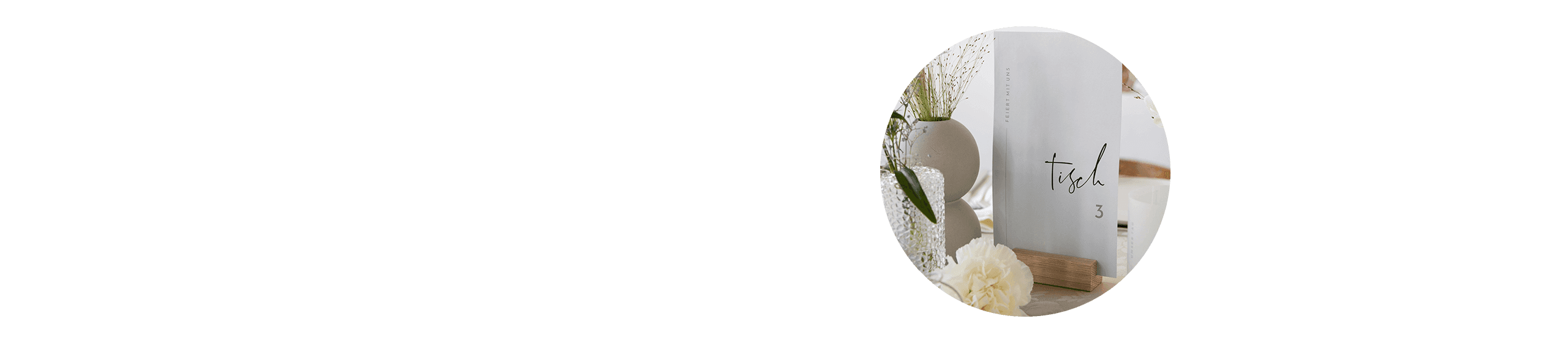 Tischnummern für die Hochzeit gestalten