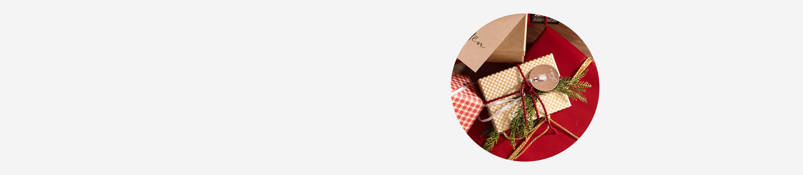 Geschenkanhänger zu Weihnachten mit Illustration