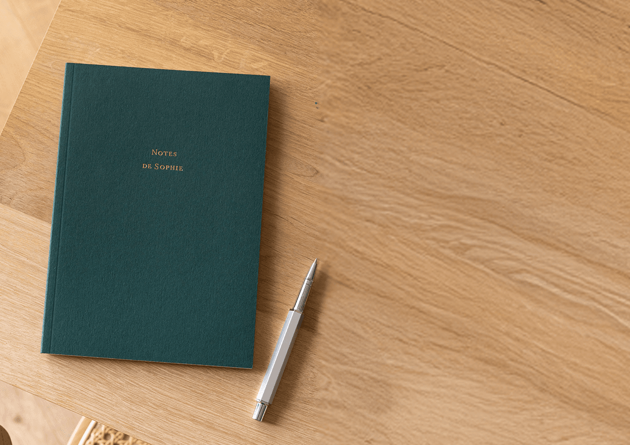 Softcover Notizbücher mit Goldtitel