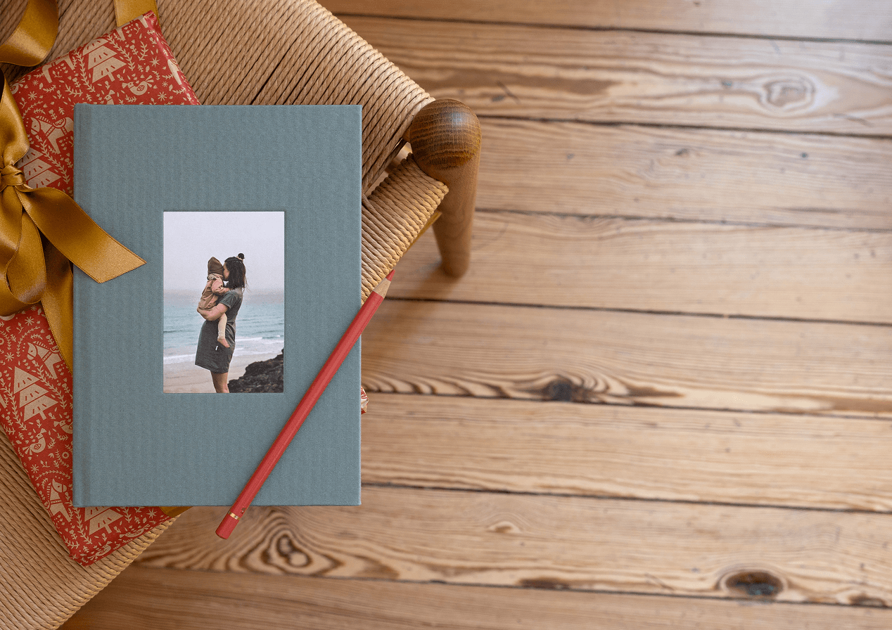 Notizbuch mit Foto