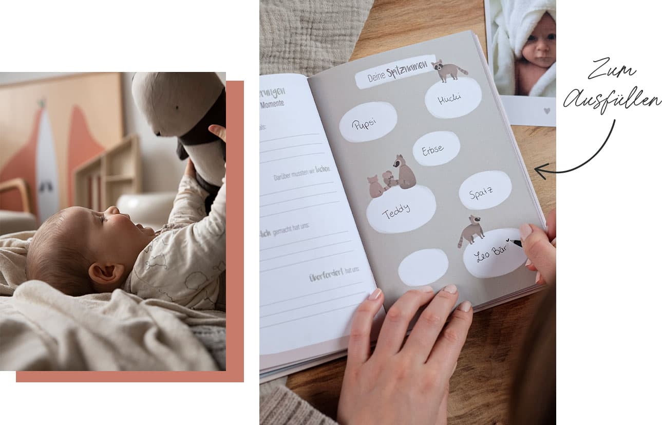 Erinnerungen Babytagebuch