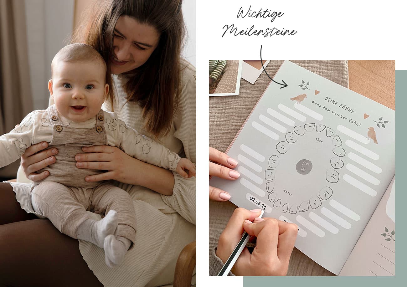 Erinnerungen Babytagebuch