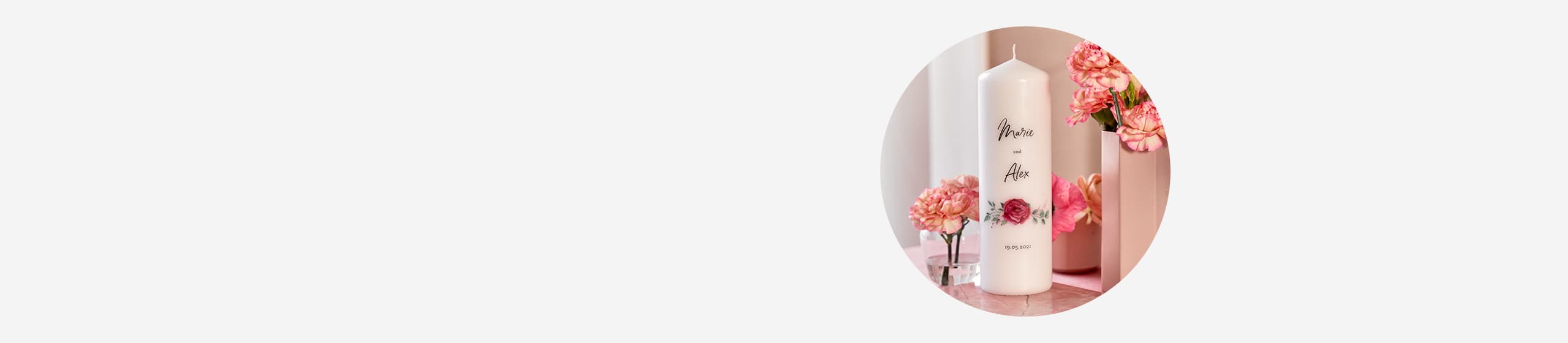 Zauberhaften Designs für Ihre Hochzeitskerze