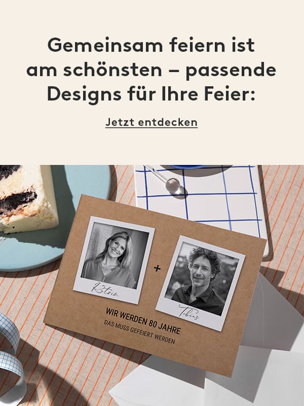 Design für Doppelgeburtstage