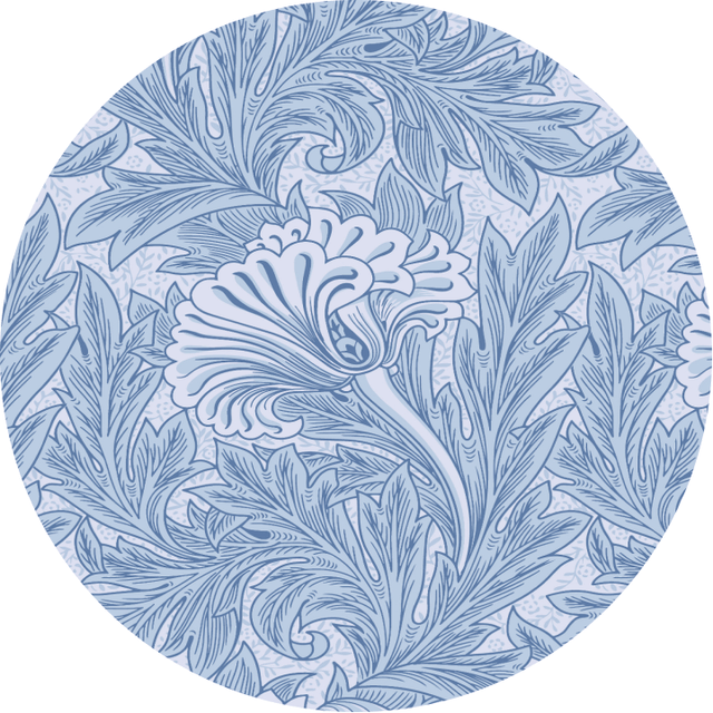 Muster Tulip – inspiriert von William Morris