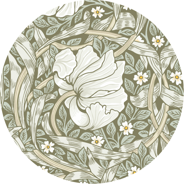 Muster Pimpernel – inspiriert von William Morris