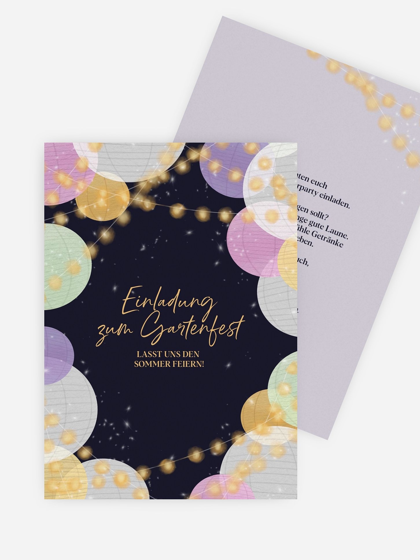 Partyeinladung Papierlampions