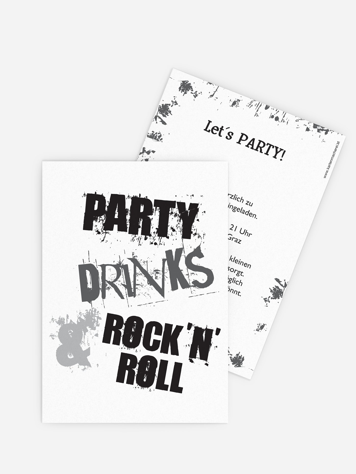 Partyeinladung Rock'n'Roll