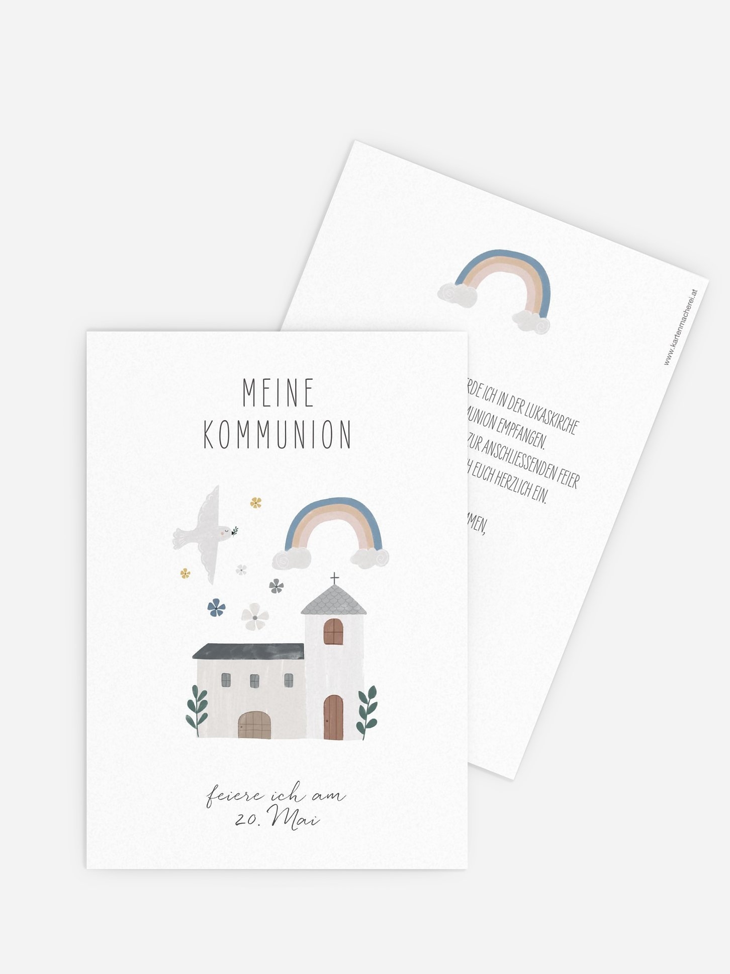 Kommunionseinladung Kleine Kirche