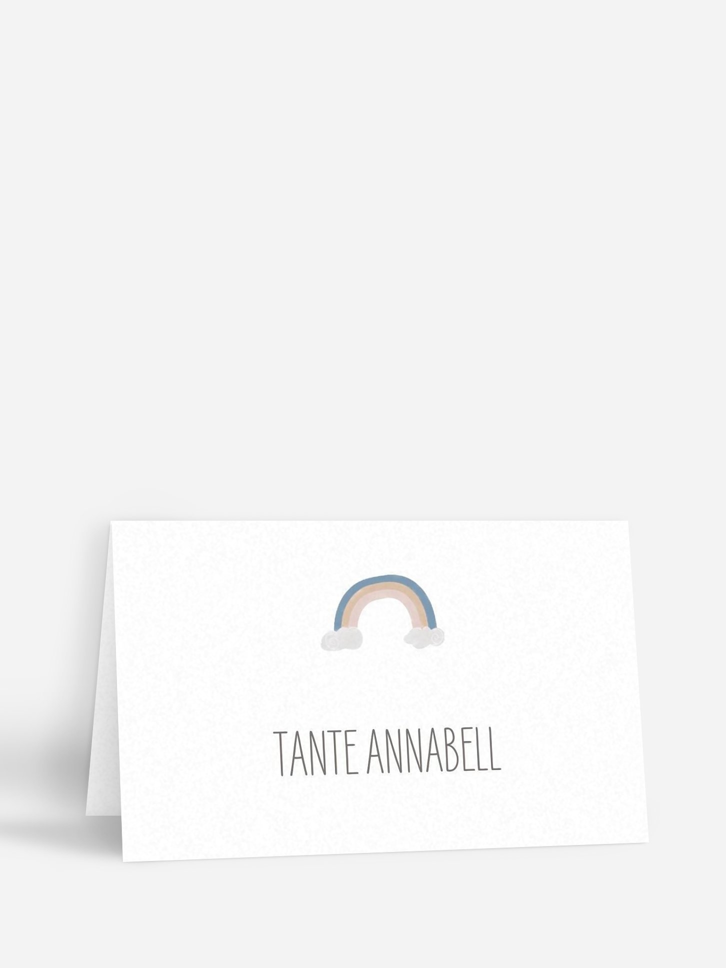 Tischkarte Taufe Ahoi Tiere