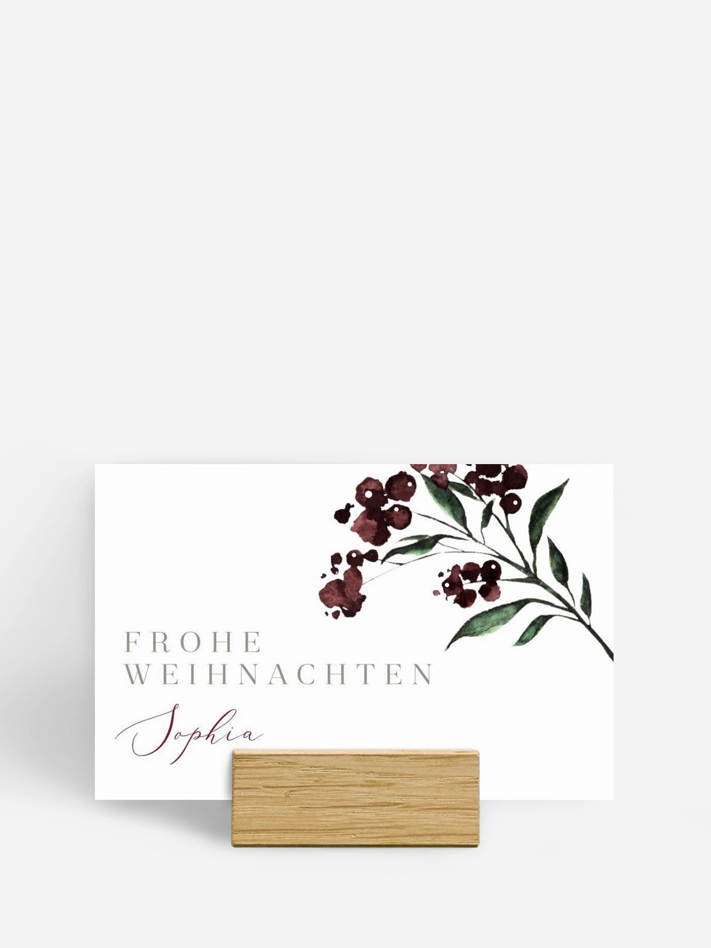 Tischkarte Weihnachten Natural Berry