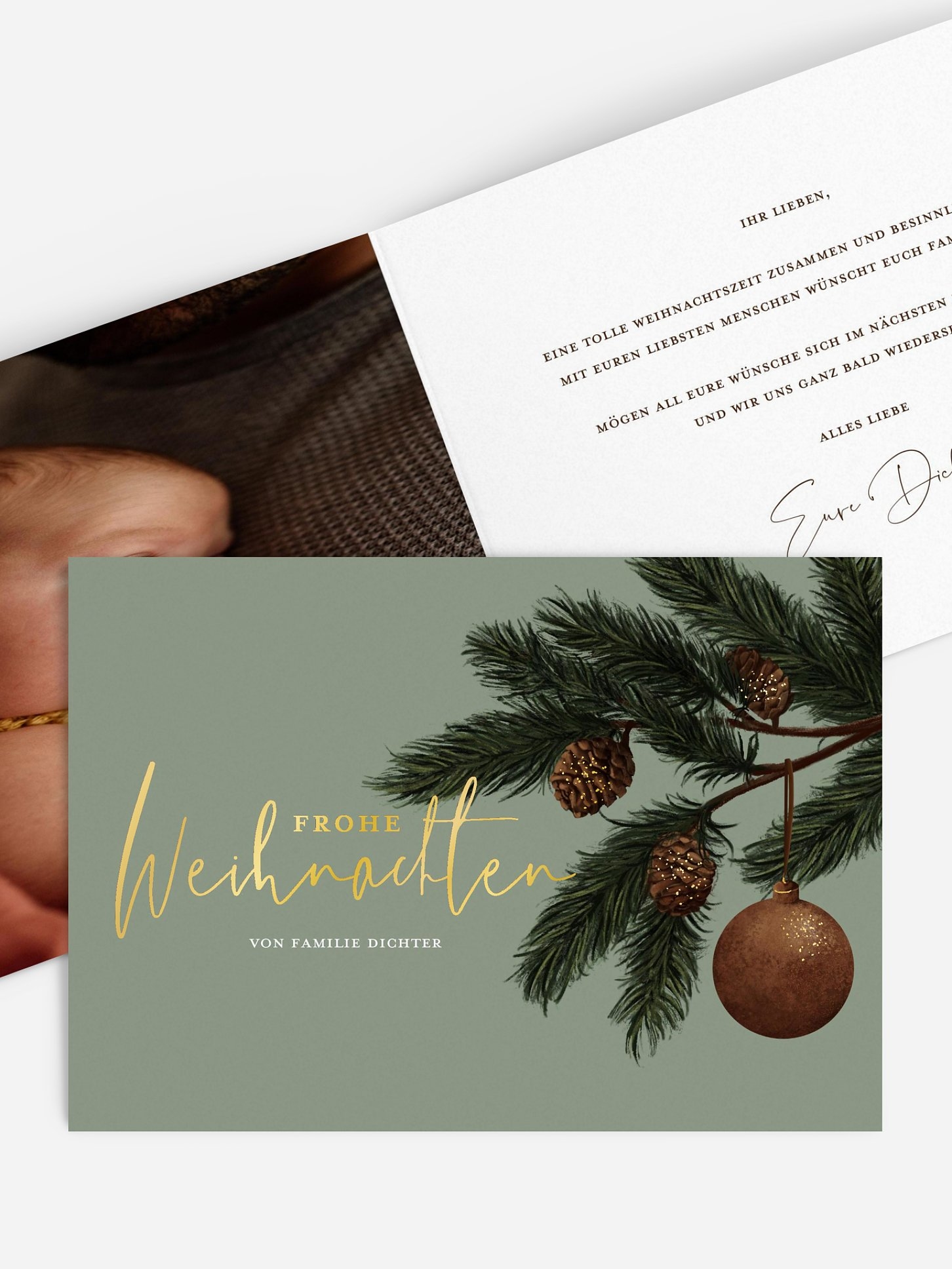 Weihnachtskarte Christmas Bells