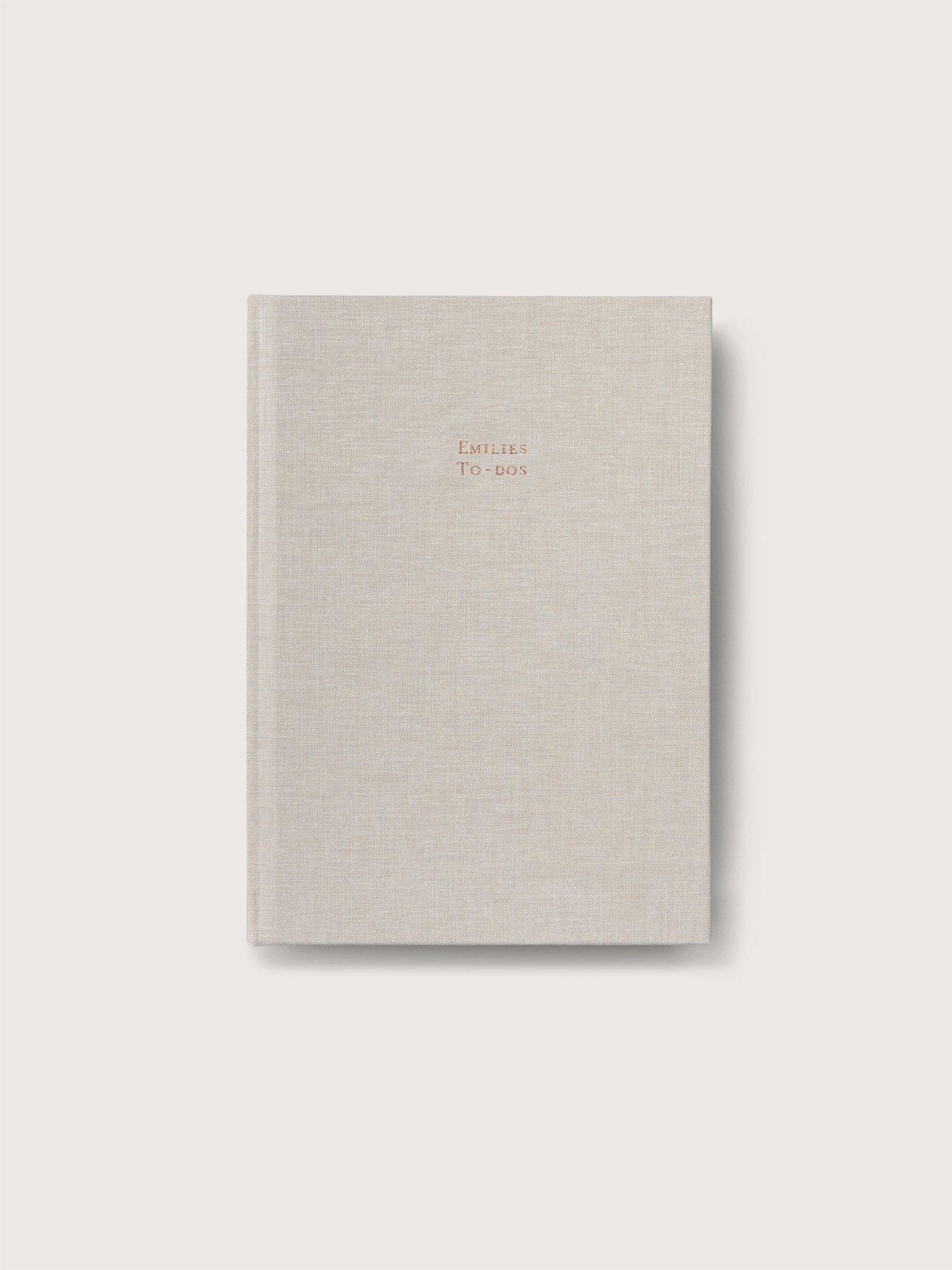Notizbuch Stoffeinband veredelt