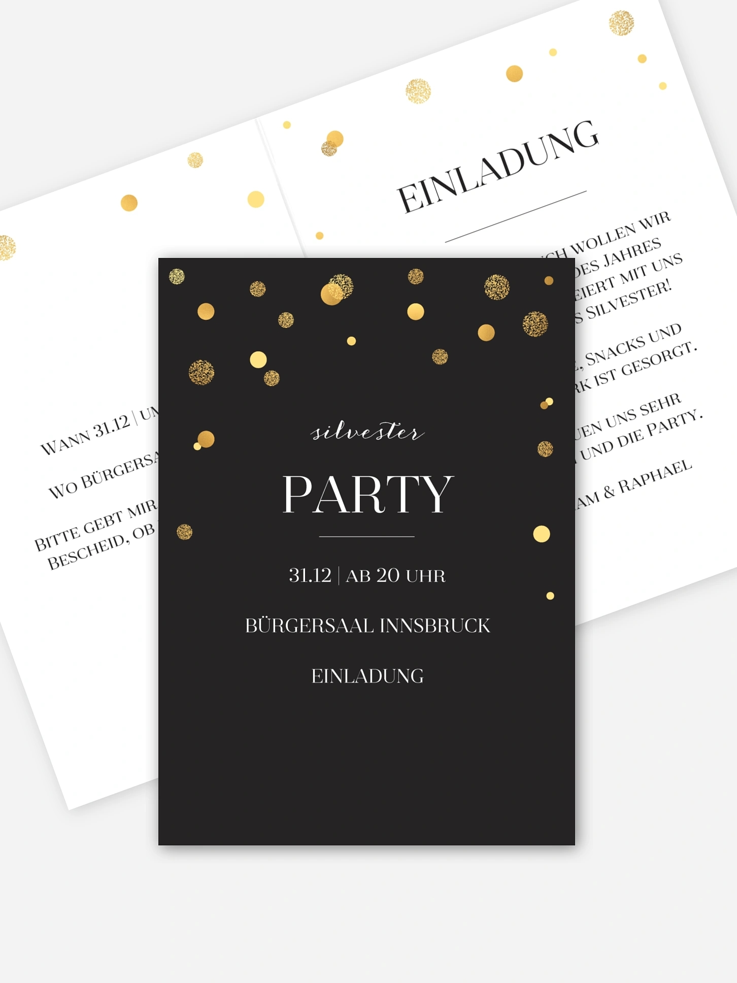 Partyeinladung Let It Sparkle