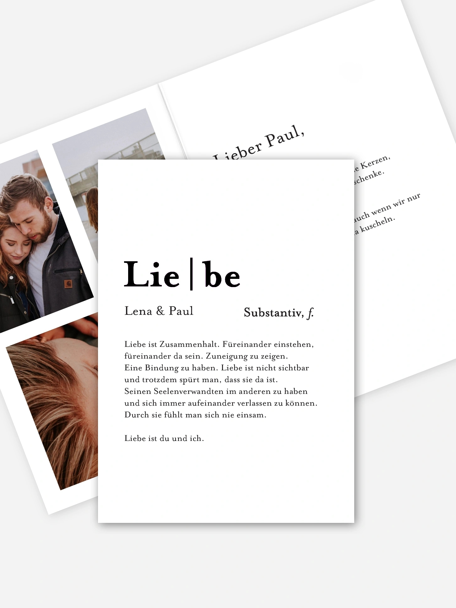Karte zum Valentinstag Meanings