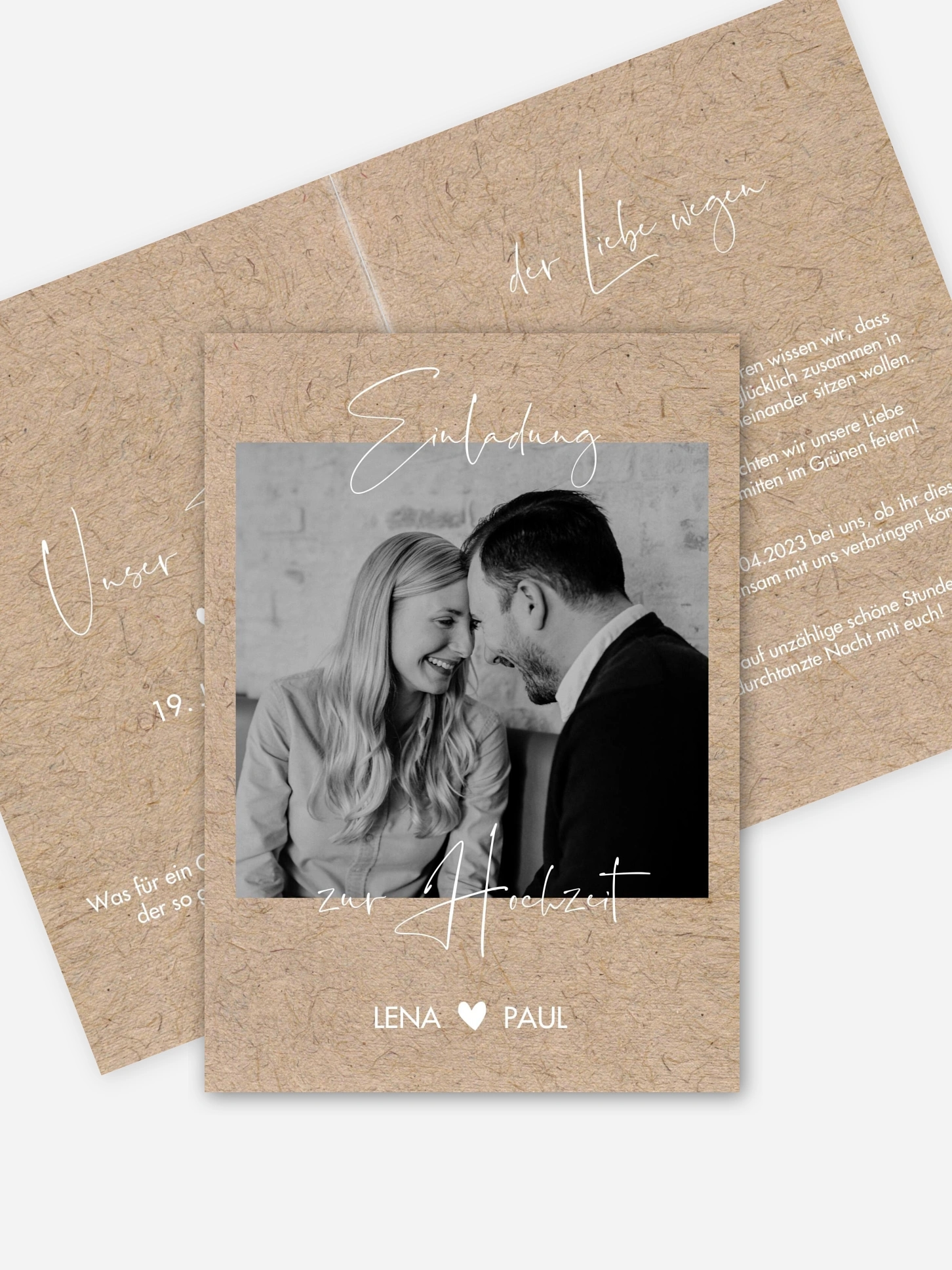 Hochzeitseinladung Crafty