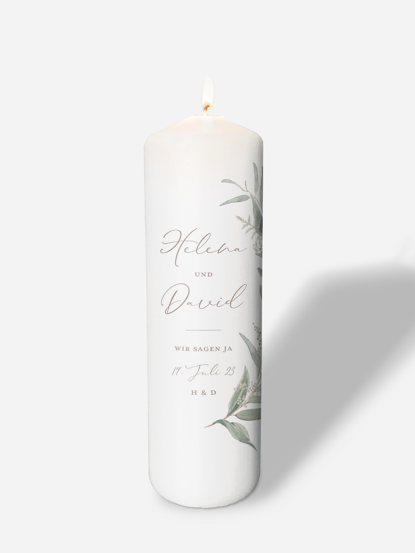Hochzeitskerze Dear Greenery