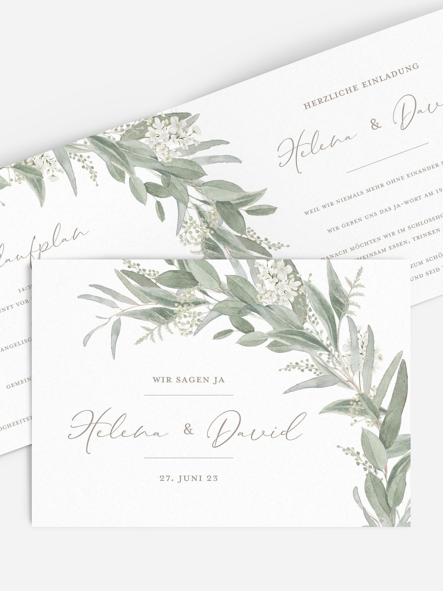Hochzeitseinladung Dear Greenery