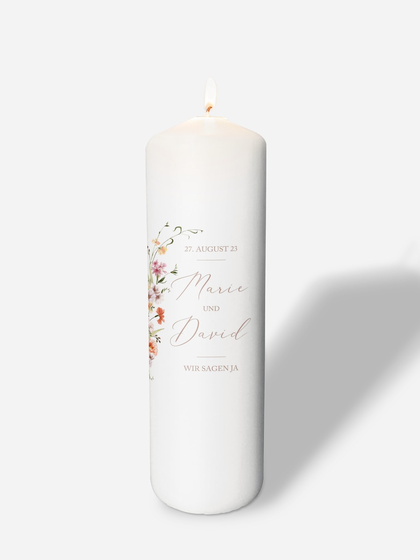Hochzeitskerze Flora