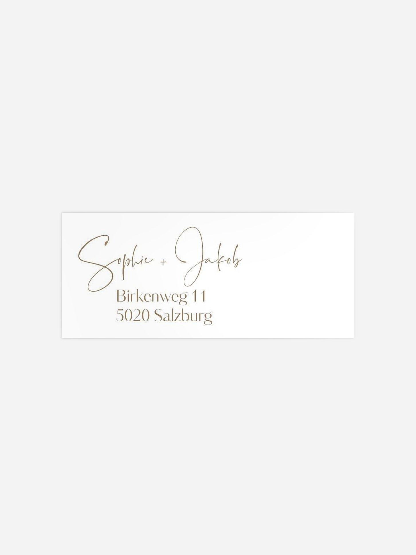 Absenderaufkleber Hochzeit Fall in Love