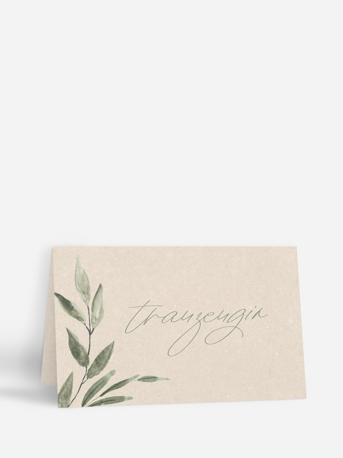 Tischkarte Hochzeit Green Dream