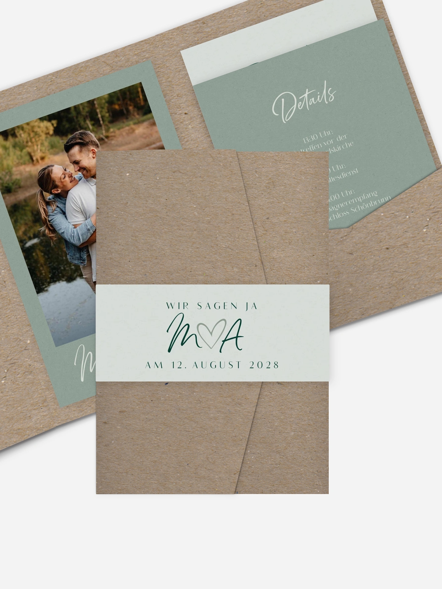 Hochzeitseinladung Typo Grace