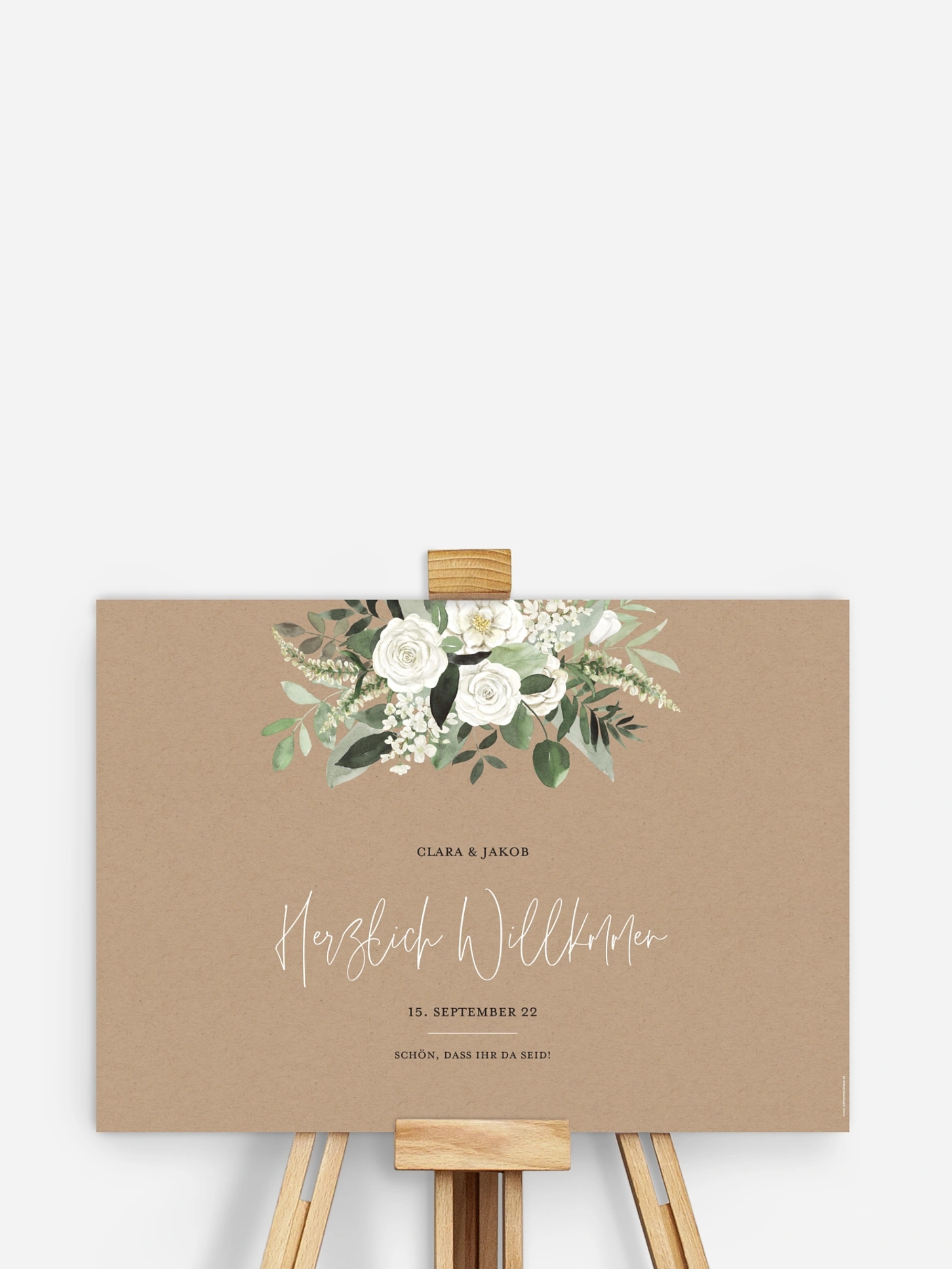 Willkommensschild White Bouquet