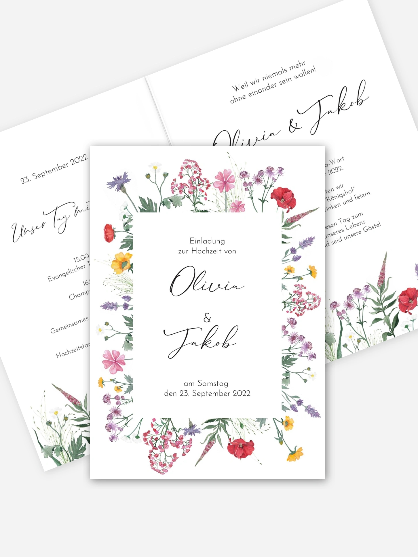 Hochzeitseinladung Wildflowers