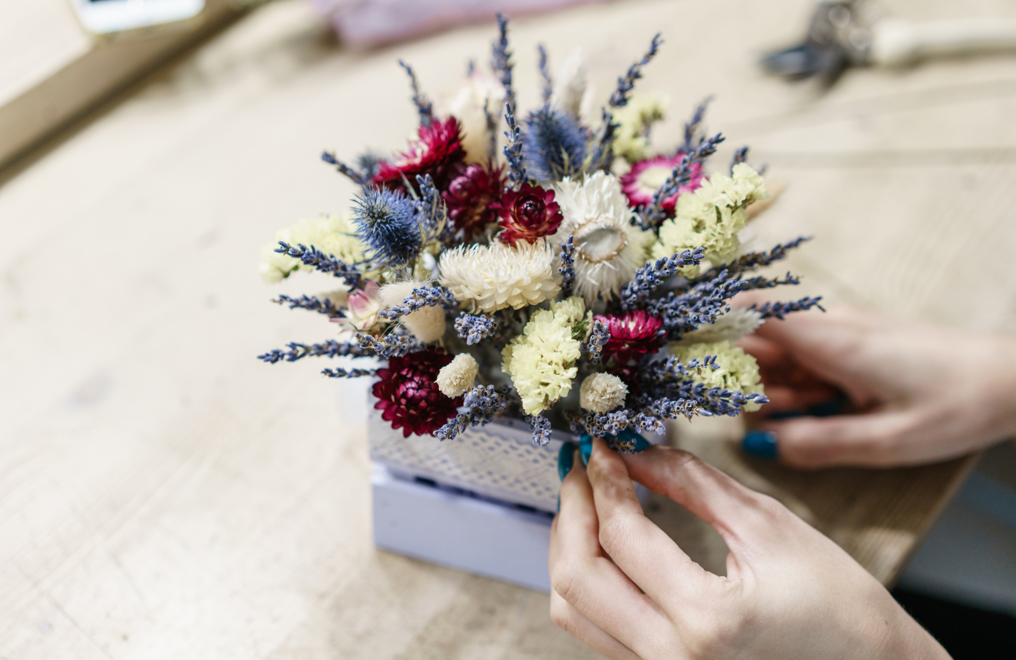 Trockenblumen zur Hochzeit