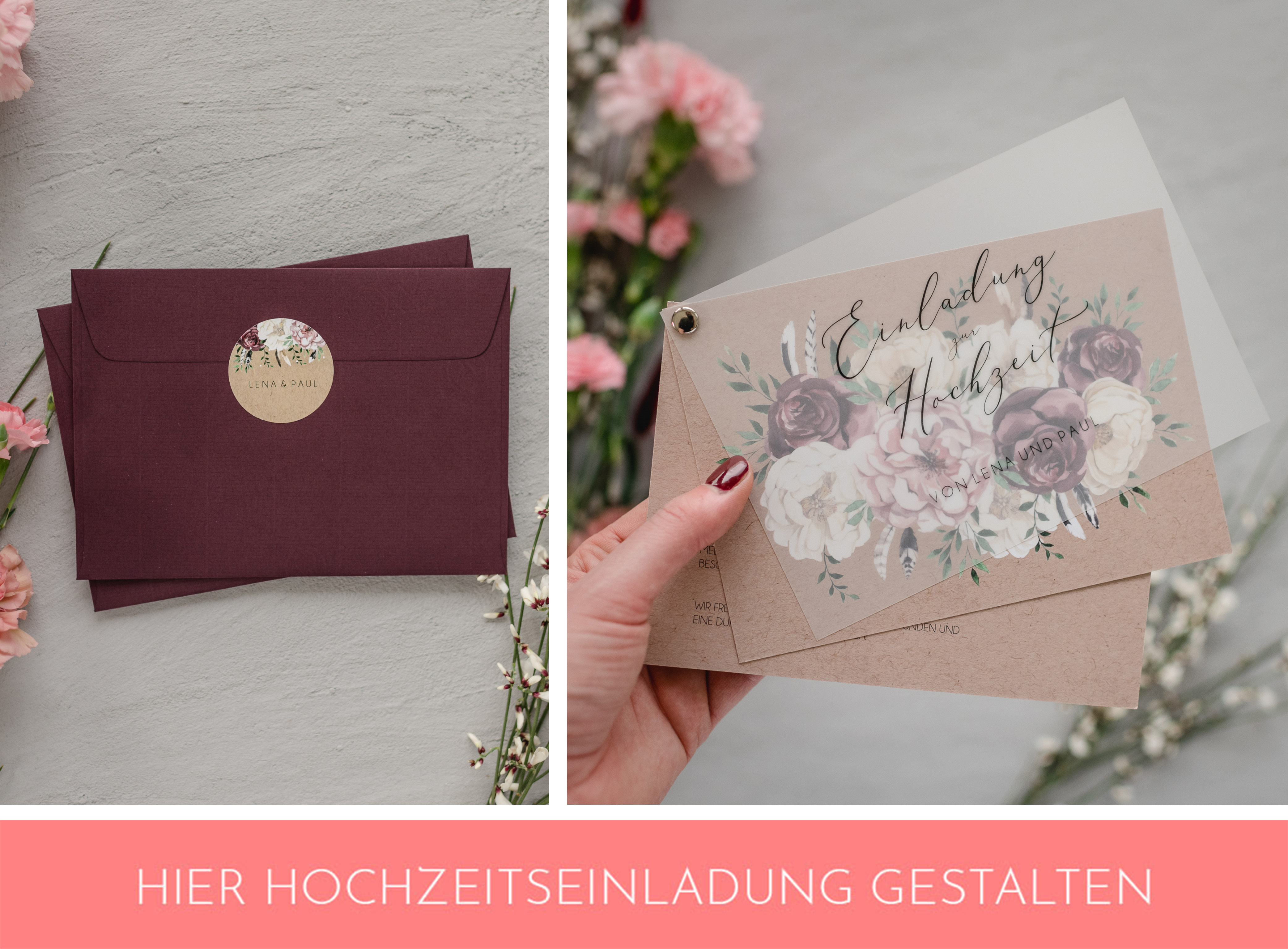 Hochzeitseinladung Bohemian Summer