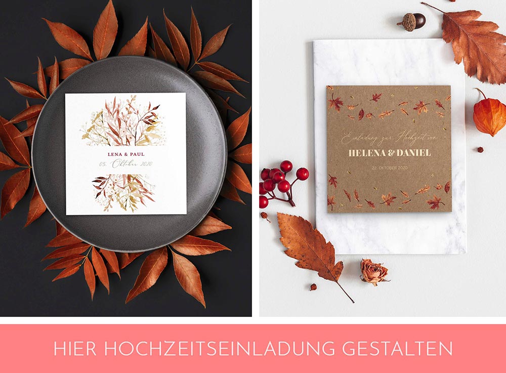 Hochzeitseinladung mit Blumen und Transparentpapier