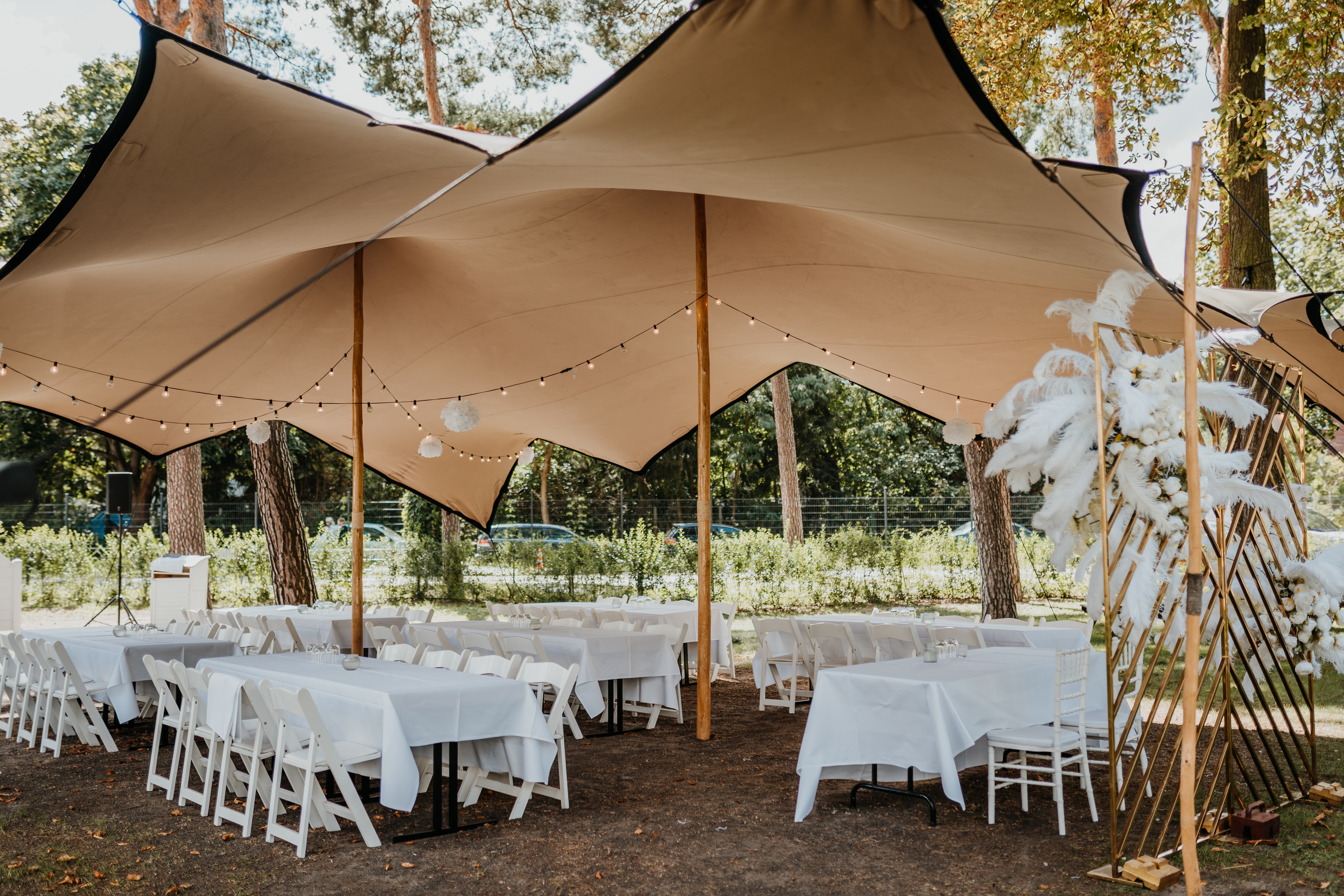 Zelt, Hochzeit, Trauung