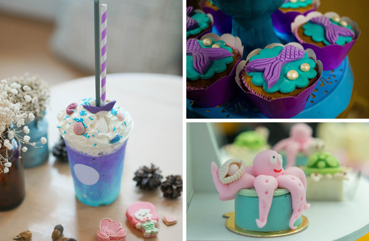 Süßigkeiten zum Kindergeburtstag für Meerjungfrauen