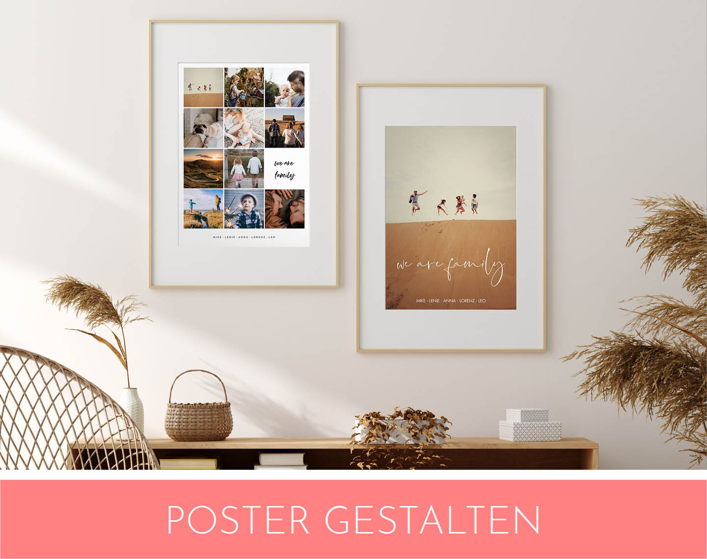 Poster mit Erinnerungsbildern als Fotogeschenke Idee