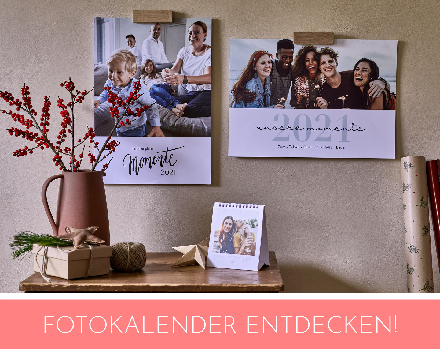 Über diesen Link Fotokalender gestalten im Shop