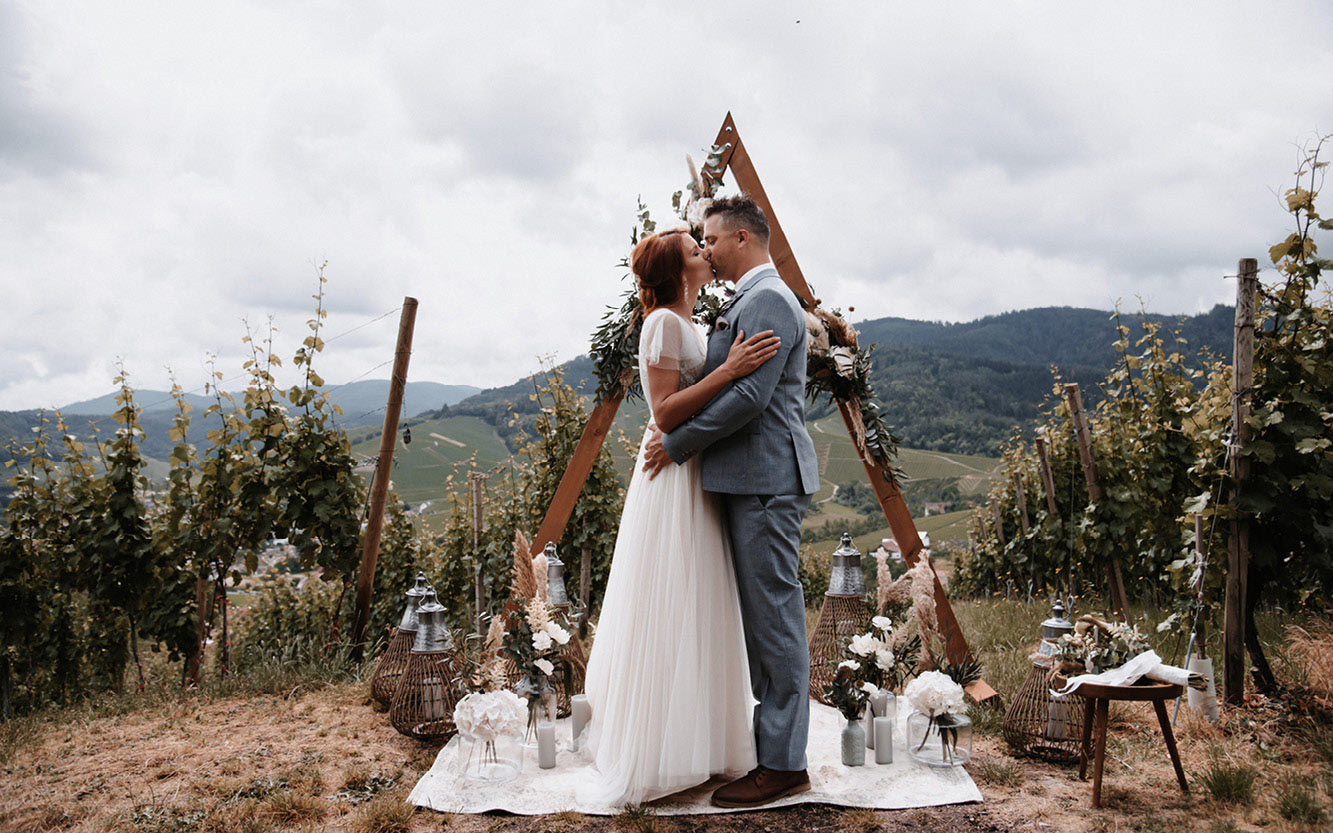 Kleine Hochzeit auf dem Berg