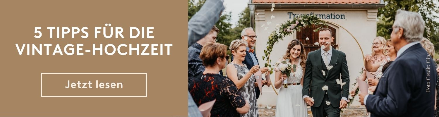 Hochzeitsstile Banner für die VIntage Hochzeit