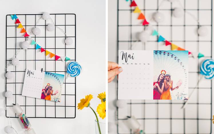 Memoboard selbst machen in 5 Schritten - Kalender DIY Idee!