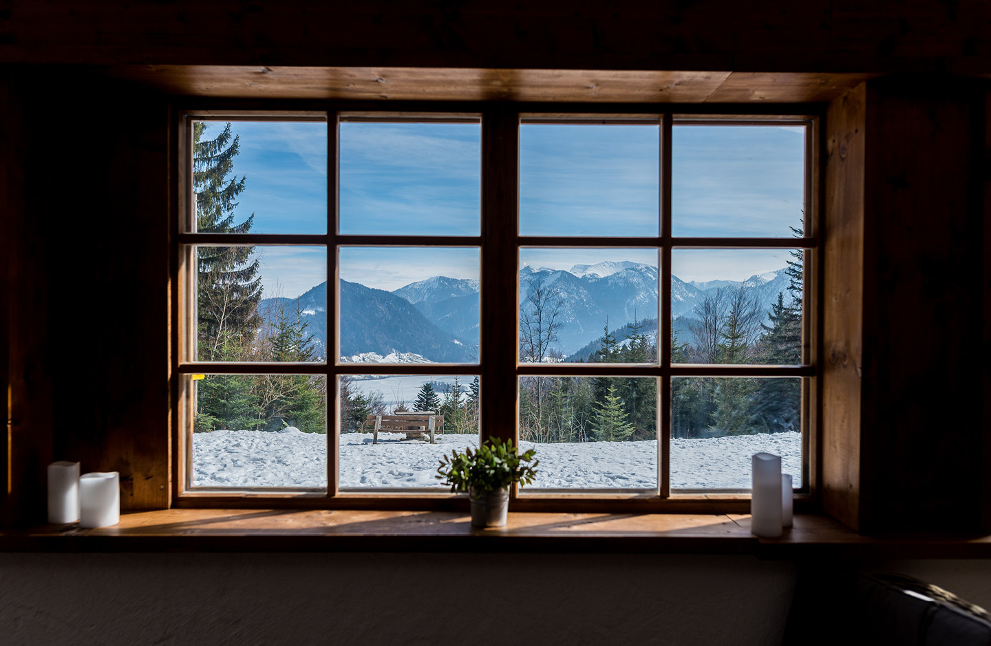 Aussicht vom Trauzimmer Standesamt Almbad Huberspitz