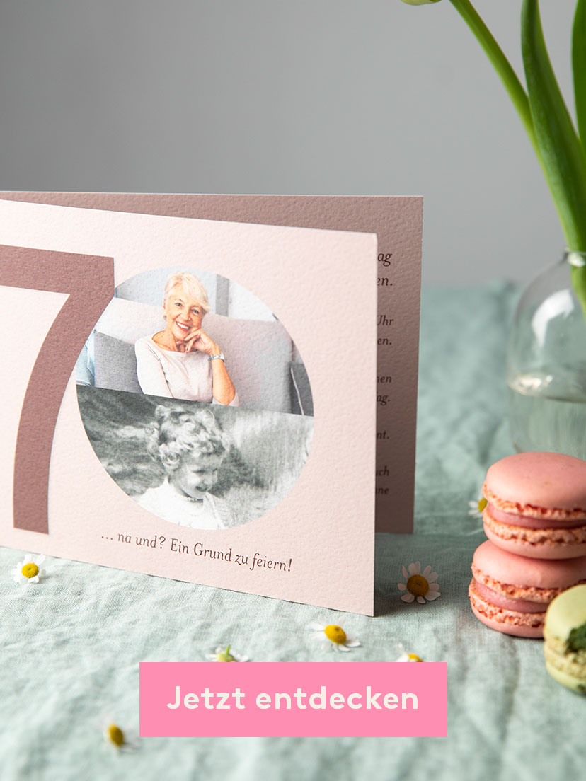 EINLADUNG 70. GEBURTSTAG Times change