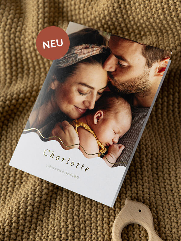 Geburtskarte Sanfte Wogen