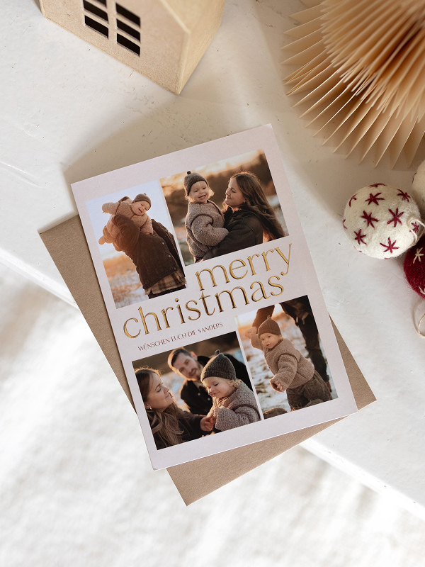 Weihnachtskarte Moments of joy