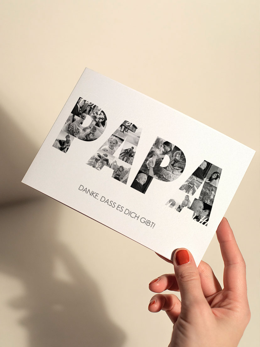 Karte zum Vatertag Bilder für Papa