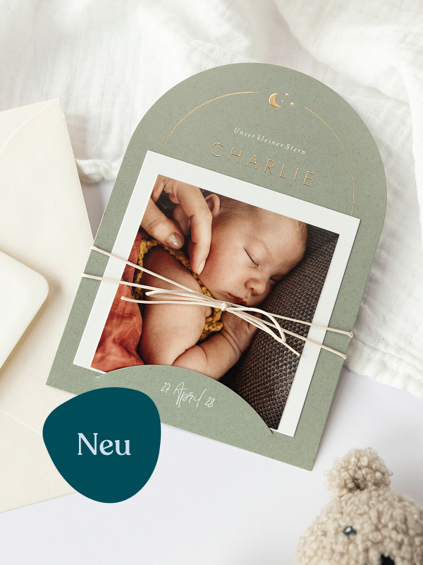 Geburtskarte Sternenschimmer Sternenschimmer