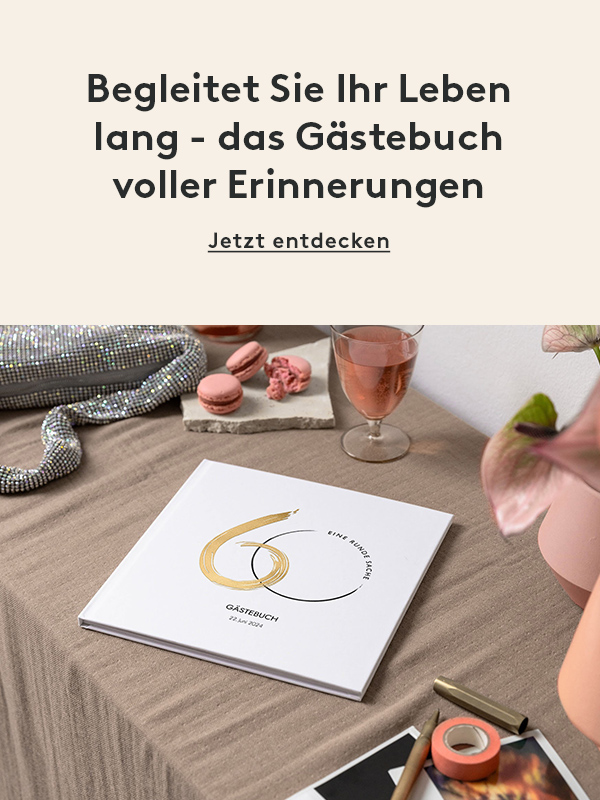 Gästebuch Geburtstag Runde Feier 60