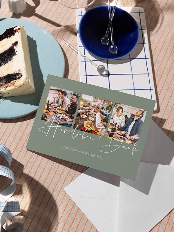 Dankeskarte Geburtstag Großes Dankeschön