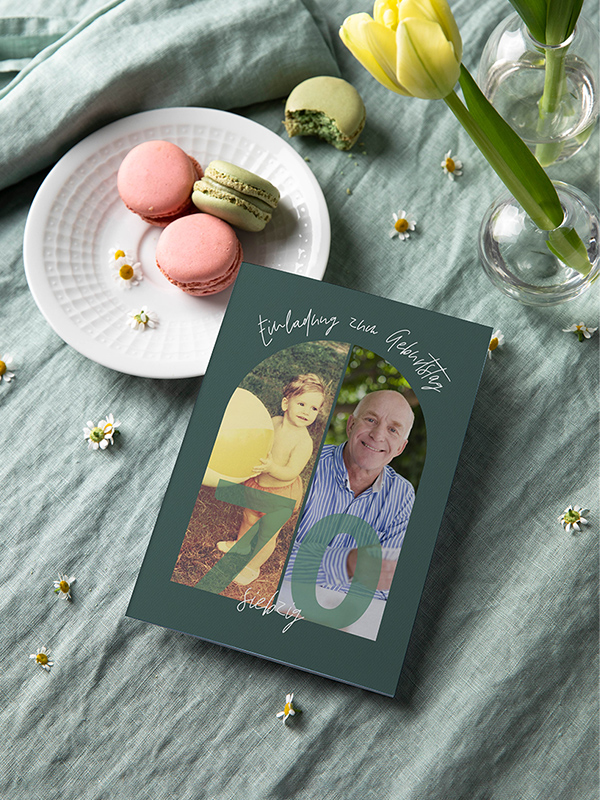EINLADUNG 70. GEBURTSTAG Memory Lane