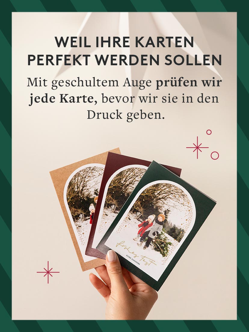 Wir prüfen jede Karte Kostenloser Korrekturservice